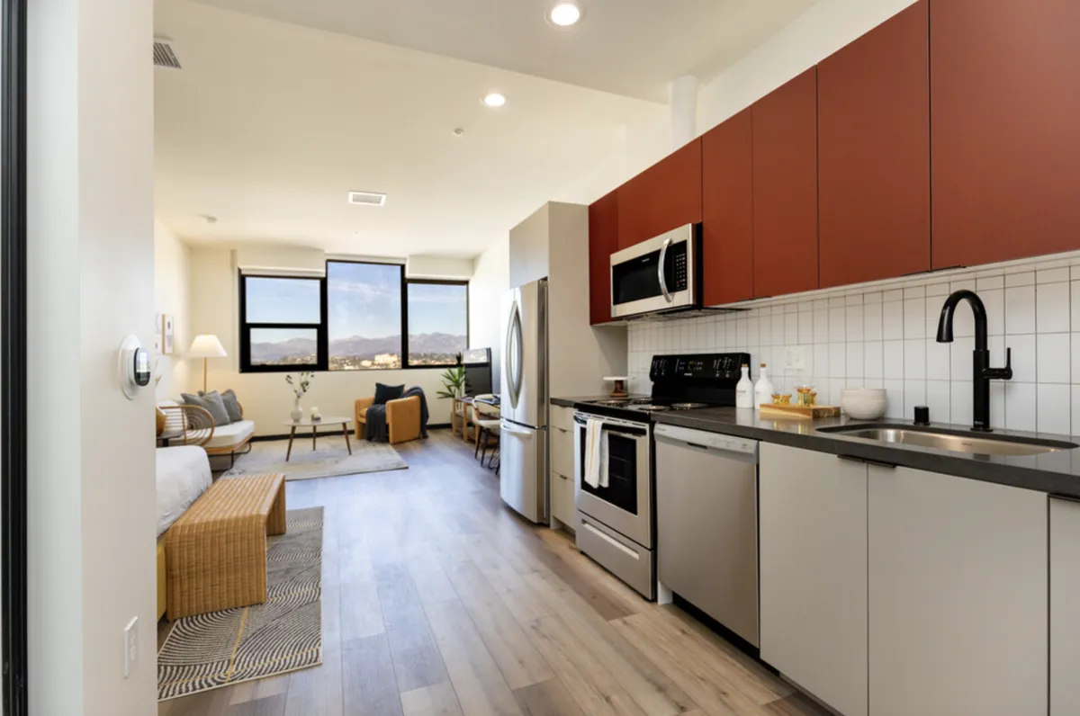 Studio apartment at Atlas House in Koreatown, LA — parking available