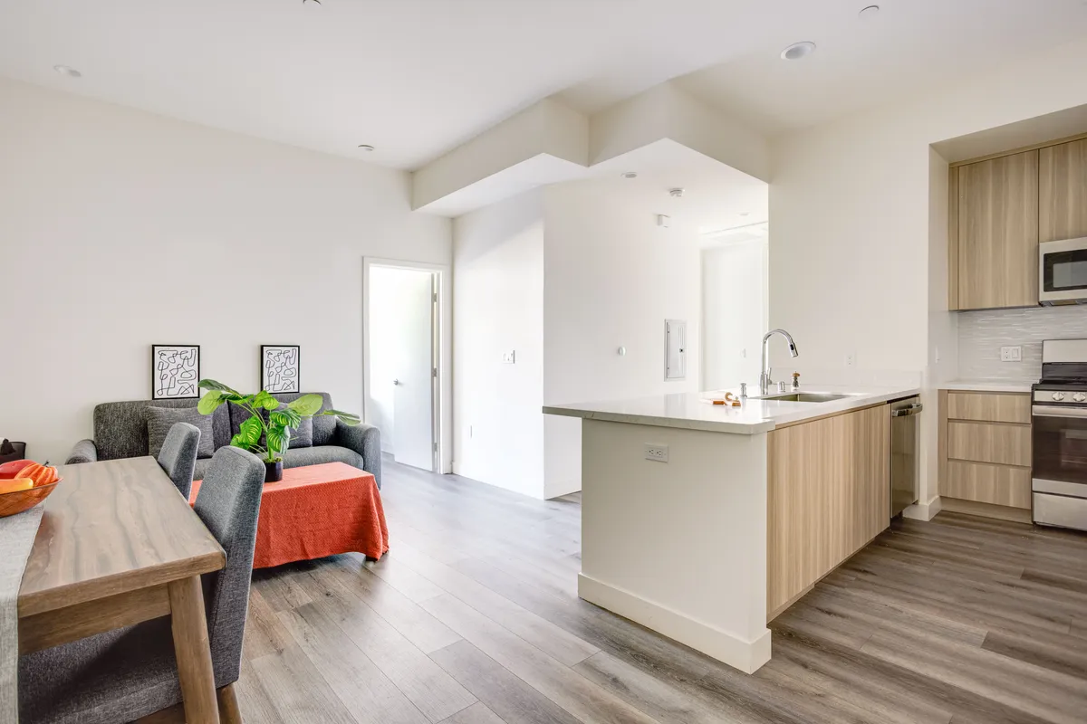 Common area at 1751 Malcolm Ave coliving space, West LA near UCLA