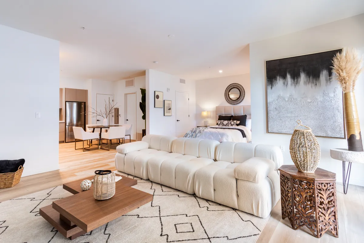 Studio apartment at Gemma South in Koreatown, Los Angeles